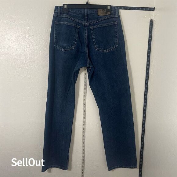 Wrangler Men's Relaxed Fit Jeans Blue Size Standard 32x32 Dark Wash Denim - Picture 2 of 10